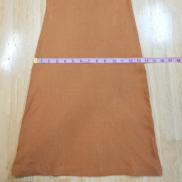 🎉BOGO🎉Rust Ribbed Mini Dress - Picture 7 of 13